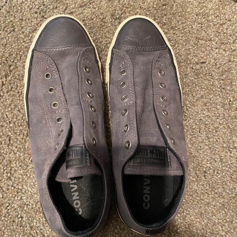 Converse Blue slip ons (Mens 6)